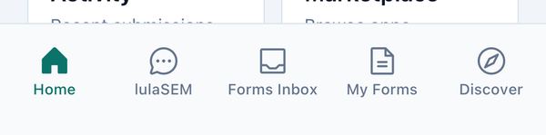 Provider Home screen and tab bar